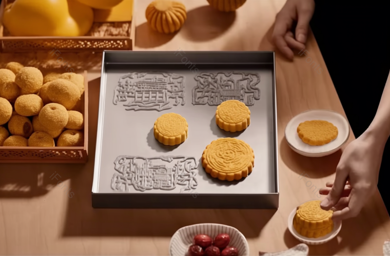自制月饼成果的展示图片背景,高清,摄影图,摄影图片,图片大全,摄影图免费下载